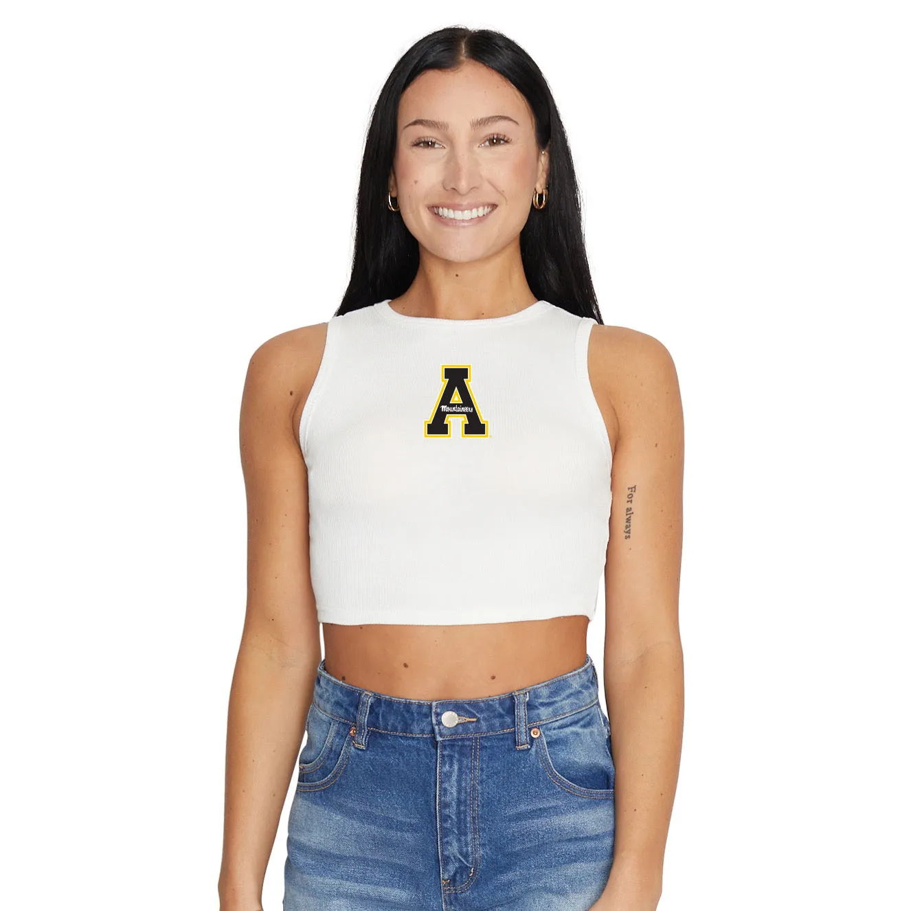 App State Touchdown Ribbed Tank