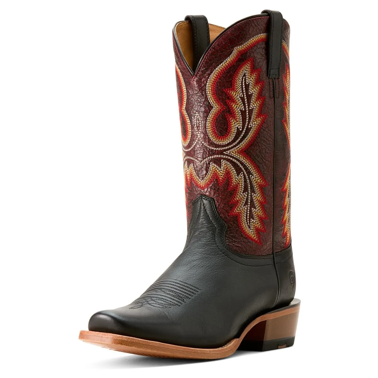 Ariat Men's Futurity Cashout Cowboy Boot Western, Midnight Black/Dark Brick