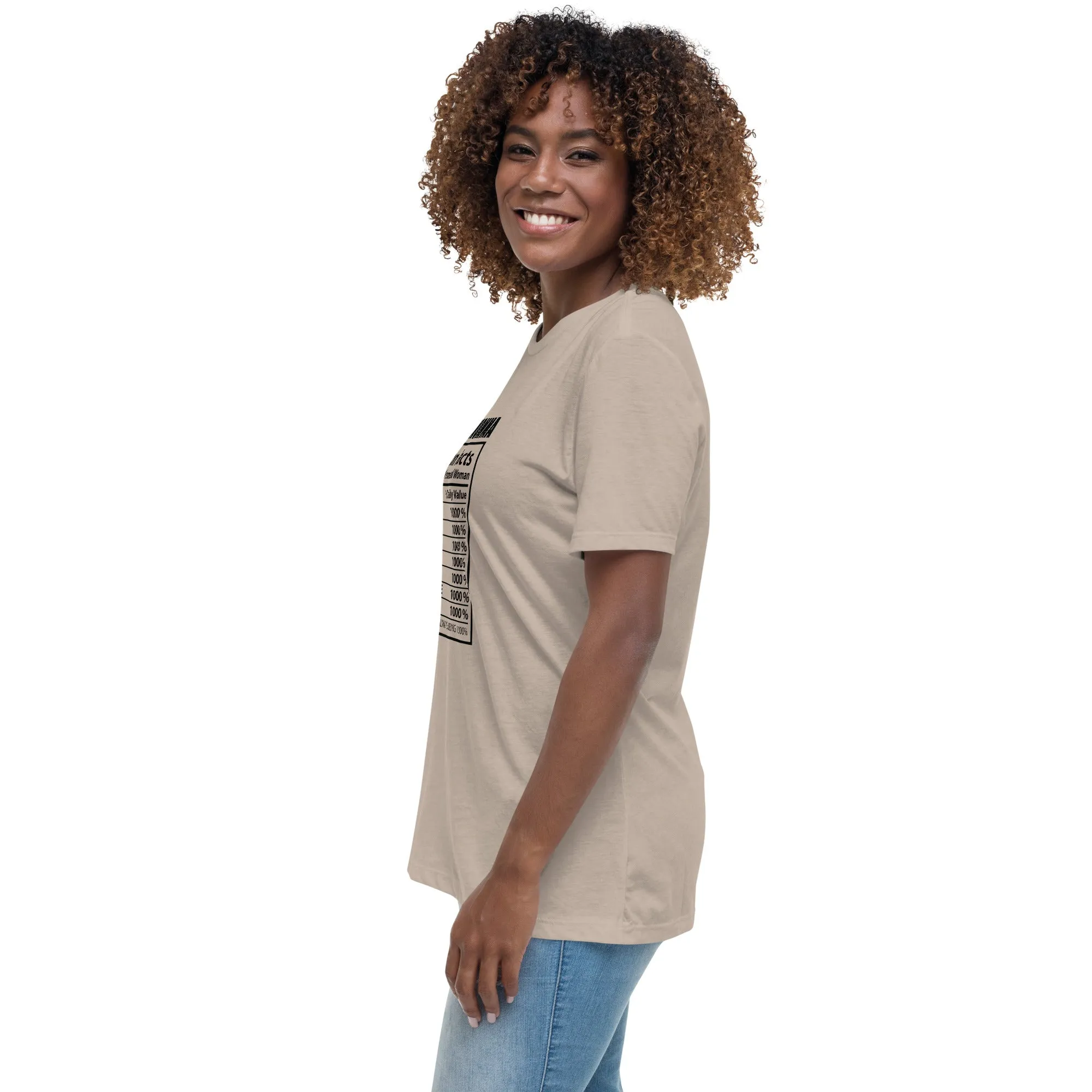 Black Momma Nutrition Facts Women's Short Sleeve T-Shirt