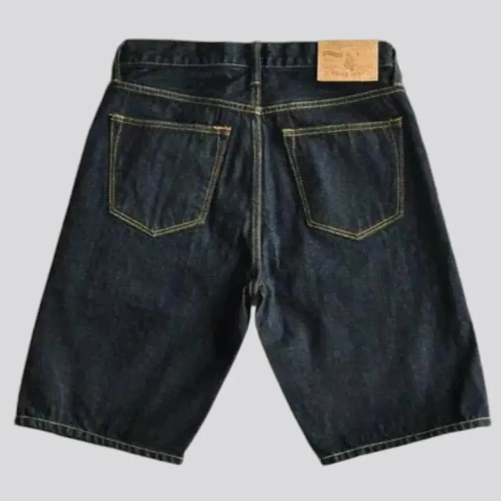 Casual men's denim shorts