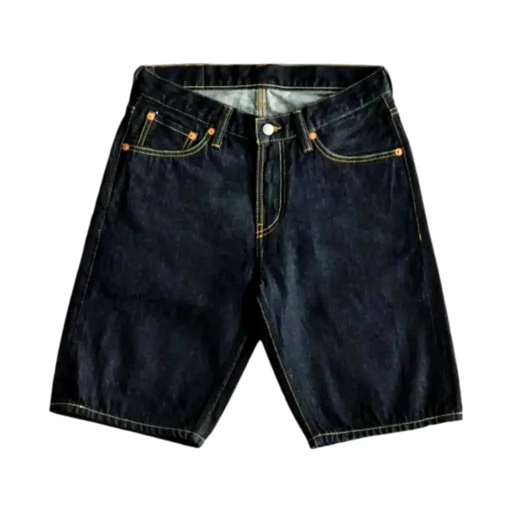 Casual men's denim shorts