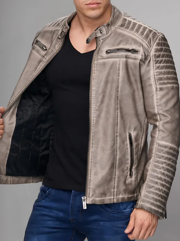 Cooper Biker Style Leather Jacket