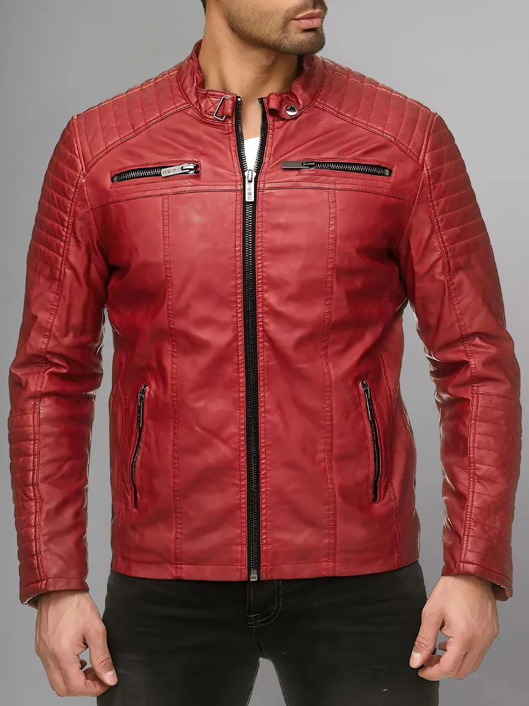 Cooper Biker Style Leather Jacket