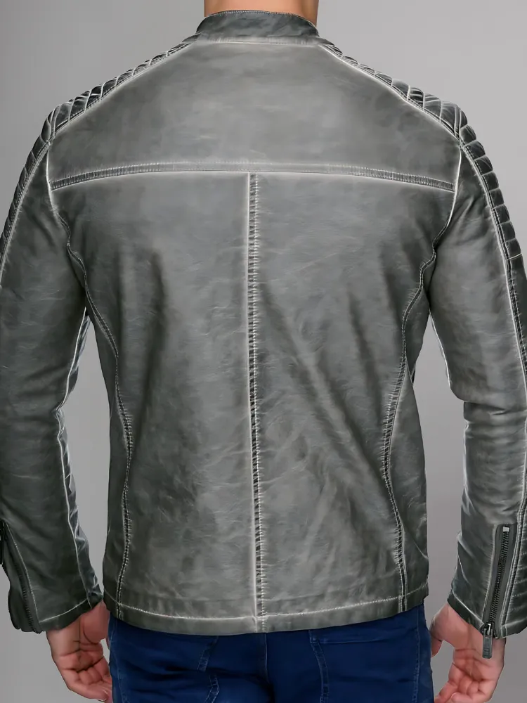 Cooper Biker Style Leather Jacket