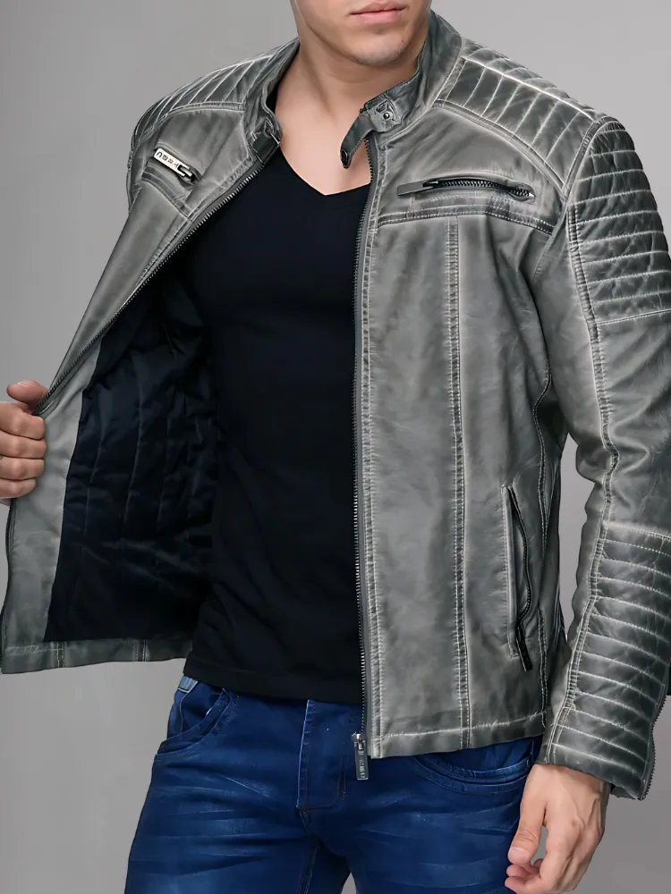 Cooper Biker Style Leather Jacket