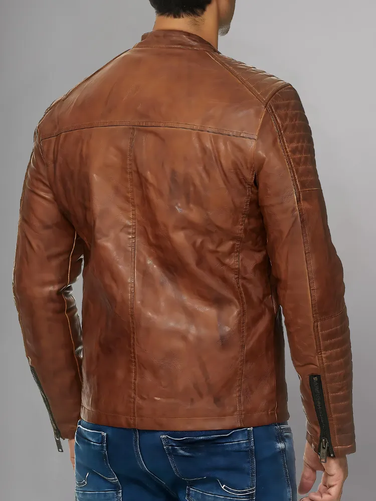 Cooper Biker Style Leather Jacket