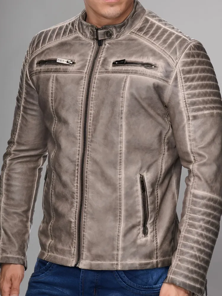 Cooper Biker Style Leather Jacket