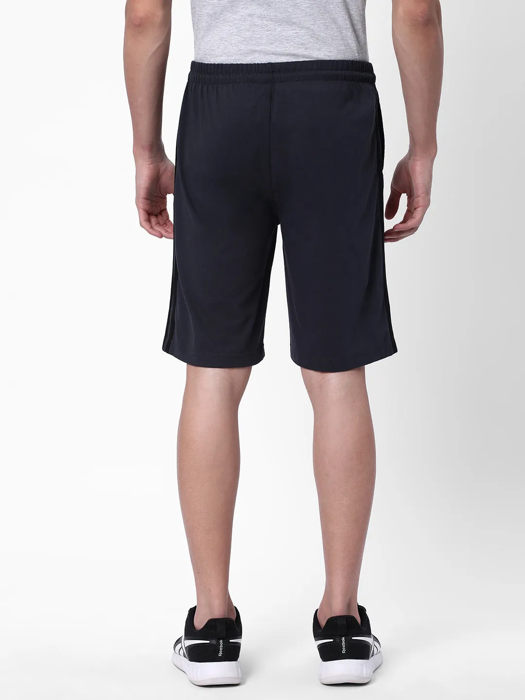 Cotstyle Men's Super Combed Cotton Regular Fit Solid Shorts with Side Pockets - Dark Navy, Style no.SH901