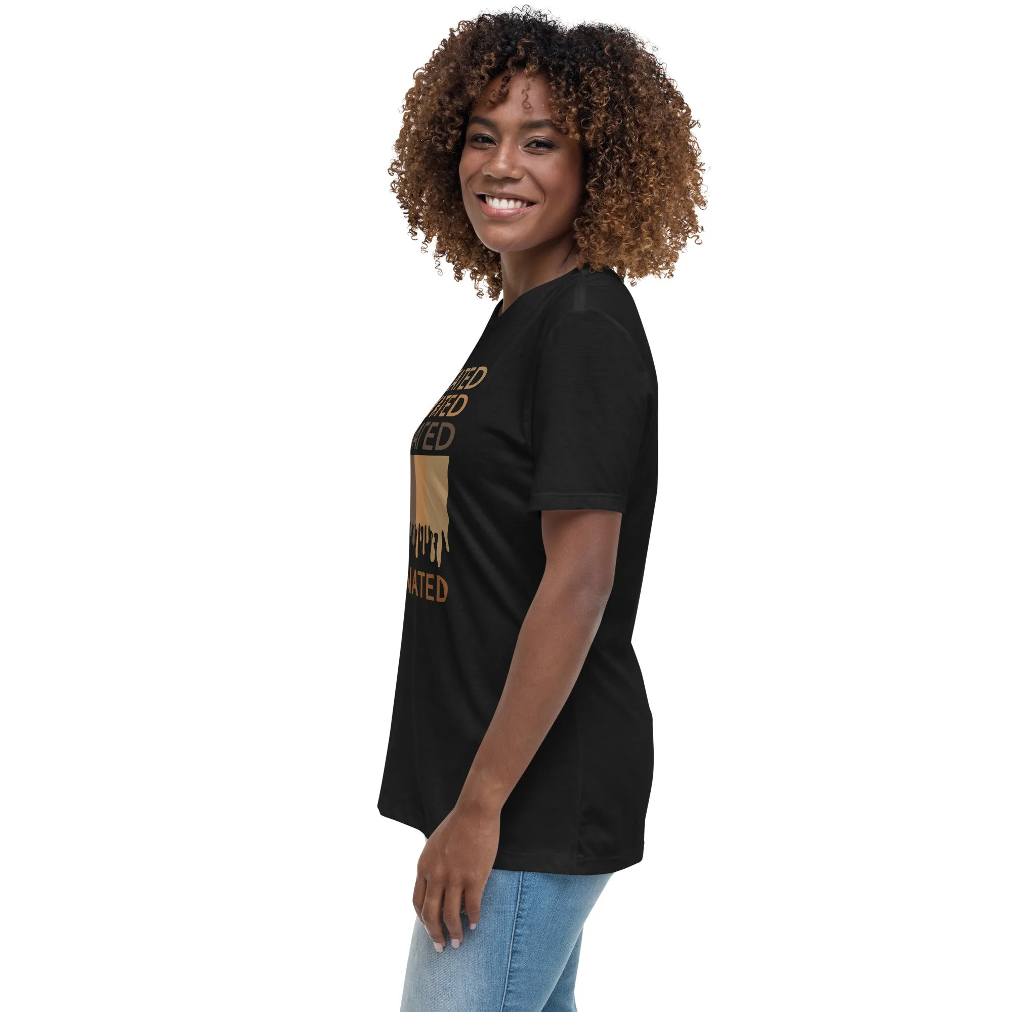 Educated Motivated Elevated Melanated Drip Women's Short Sleeve T-Shirt