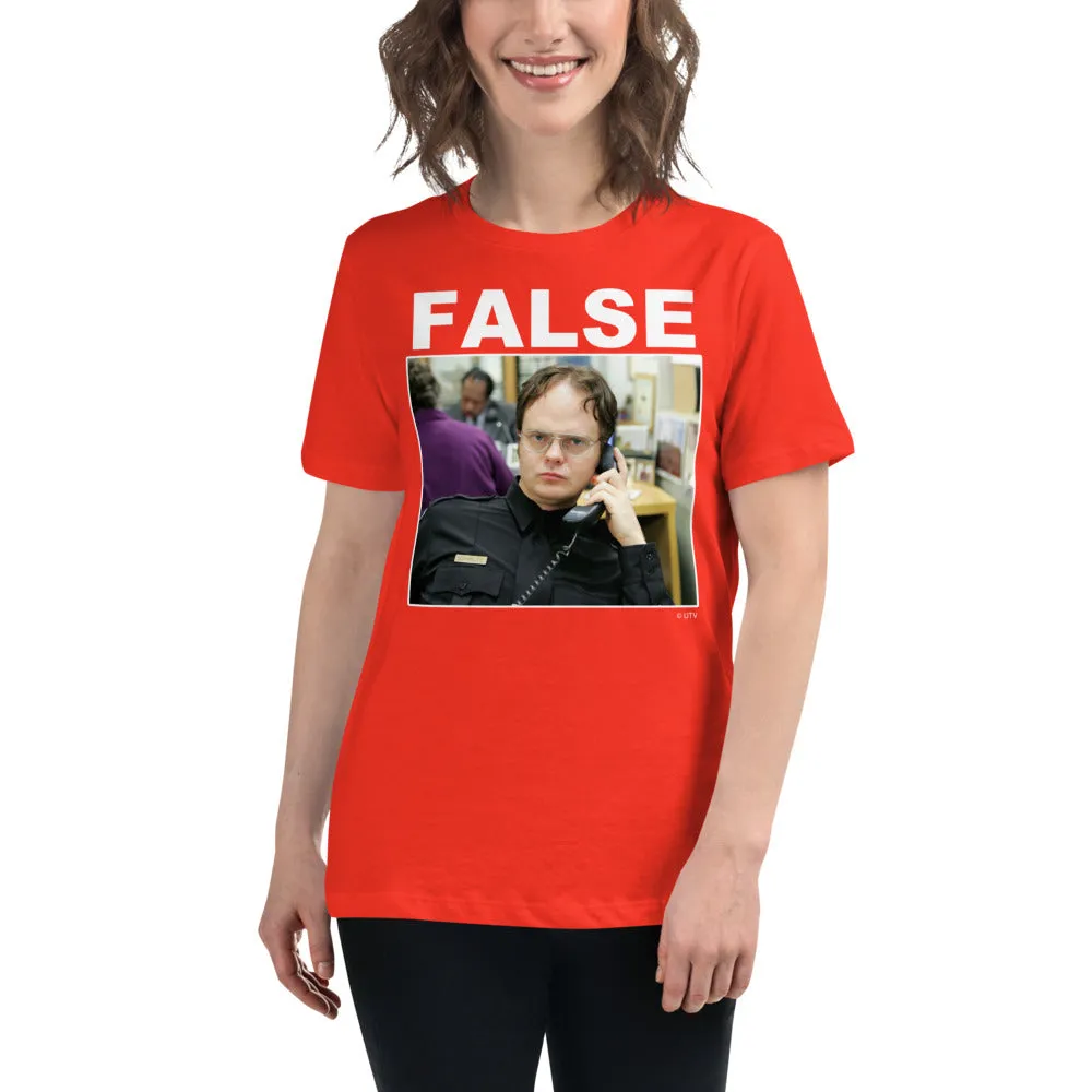 False. Women's Relaxed T-Shirt