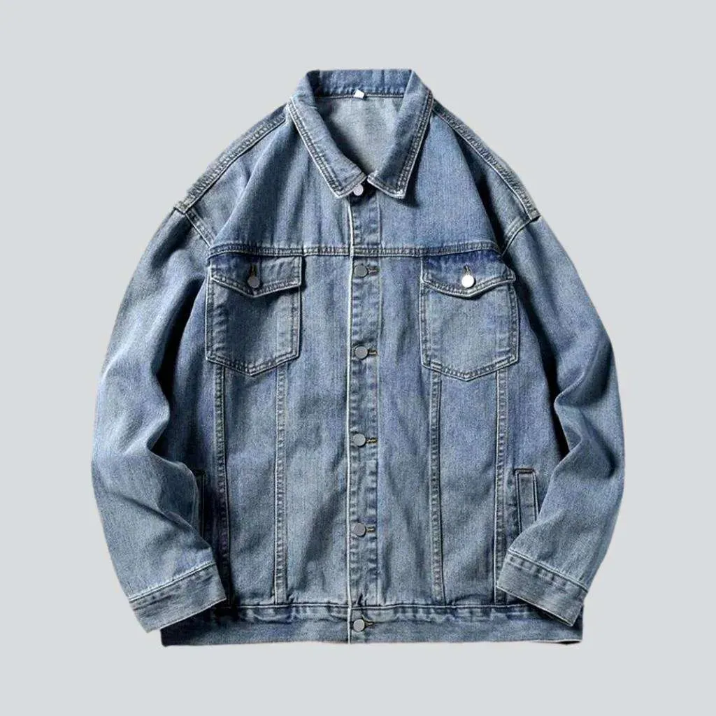 Fashion vintage men's jeans jacket