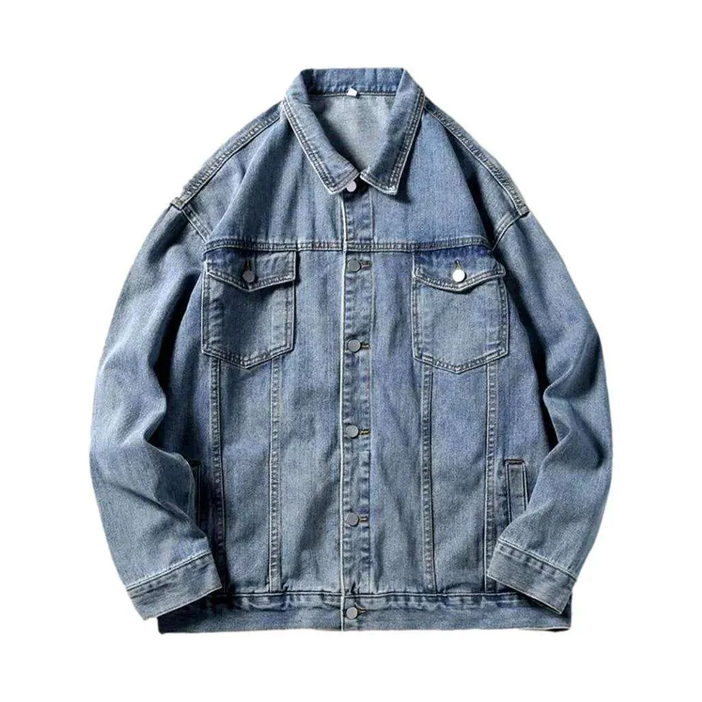 Fashion vintage men's jeans jacket