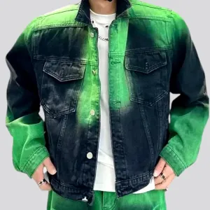 Gradient men's denim jacket