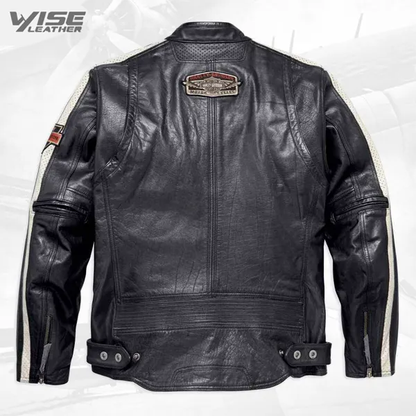 Harley Davidson Command Men's Mid-Weight Leather Motorcycle Jacket