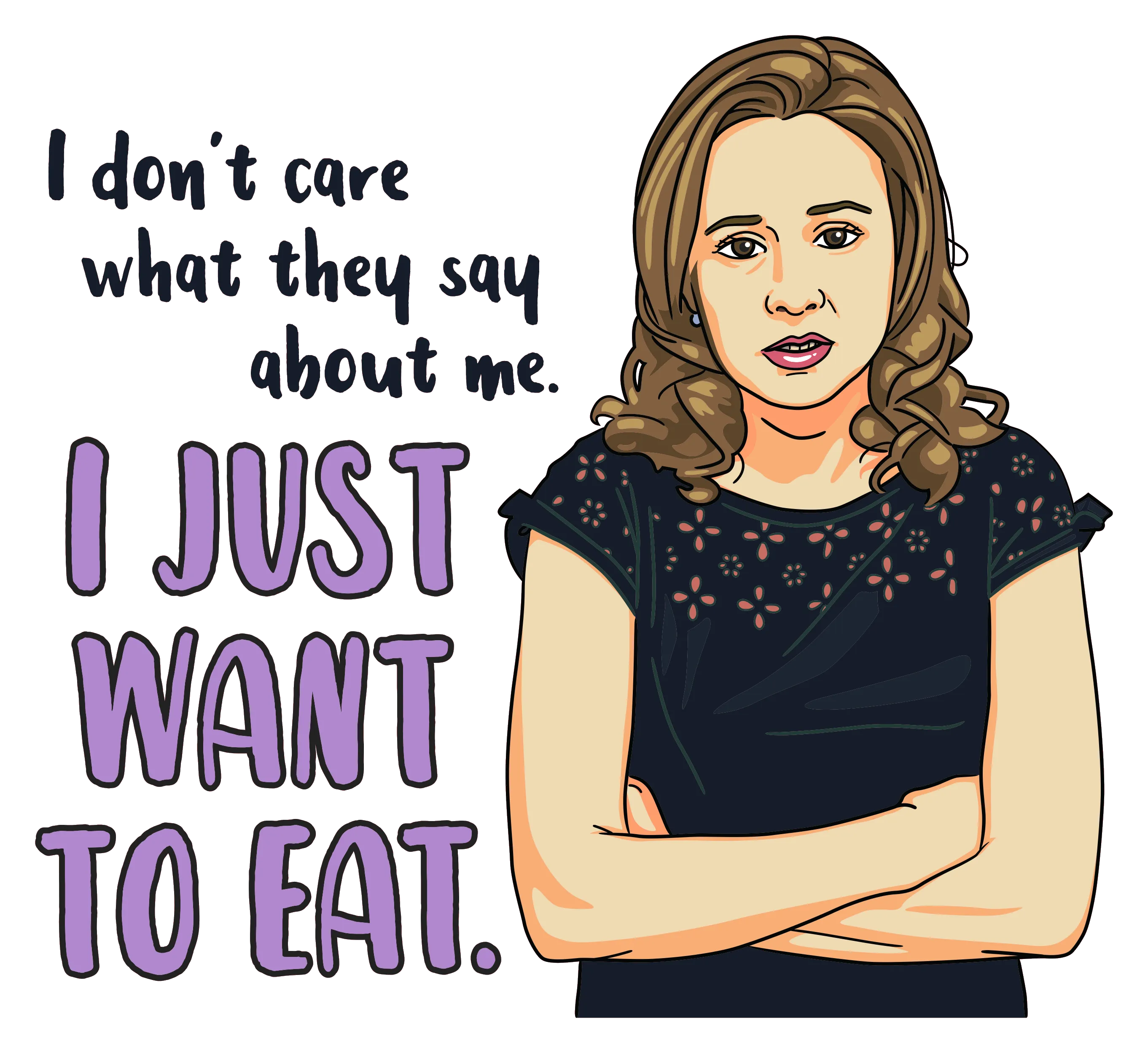 I Just Want To Eat Women's Relaxed T-Shirt