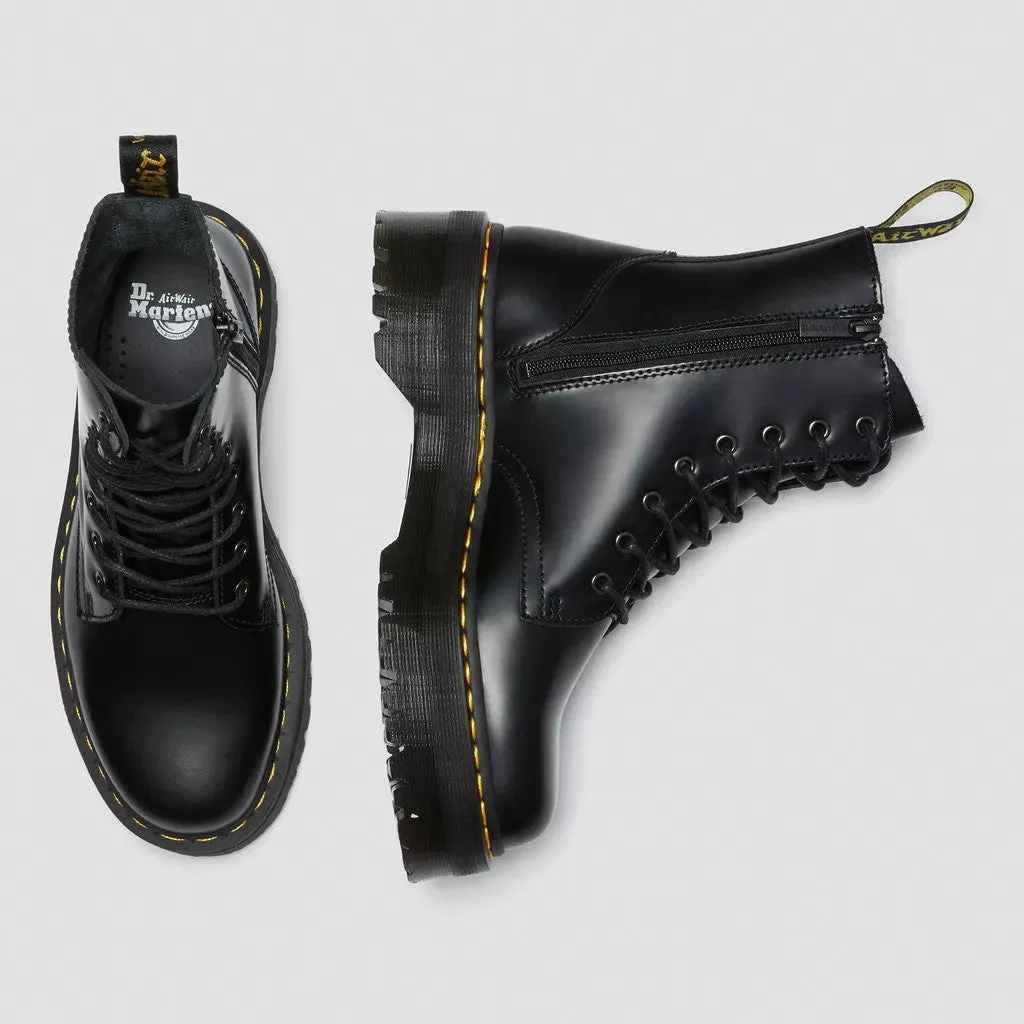 Jadon platform boots in smooth leather Dr. Martens Unisex, black