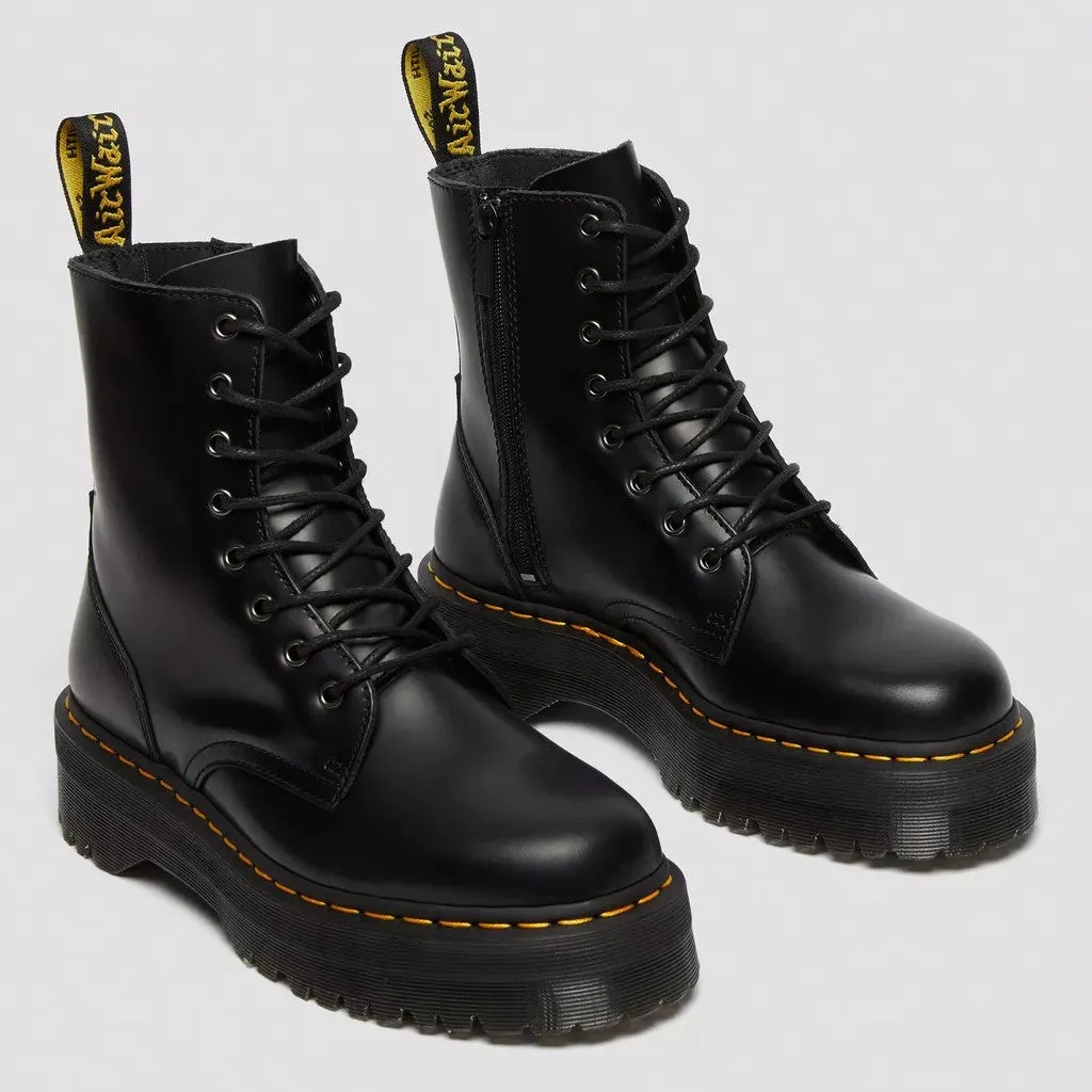 Jadon platform boots in smooth leather Dr. Martens Unisex, black