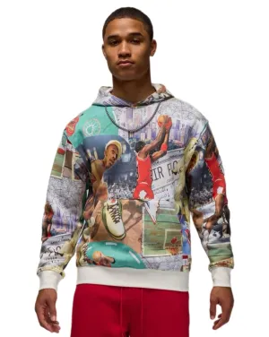 Jordan Brooklyn AOP Pullover Fleece - Sail / Sail / Sail