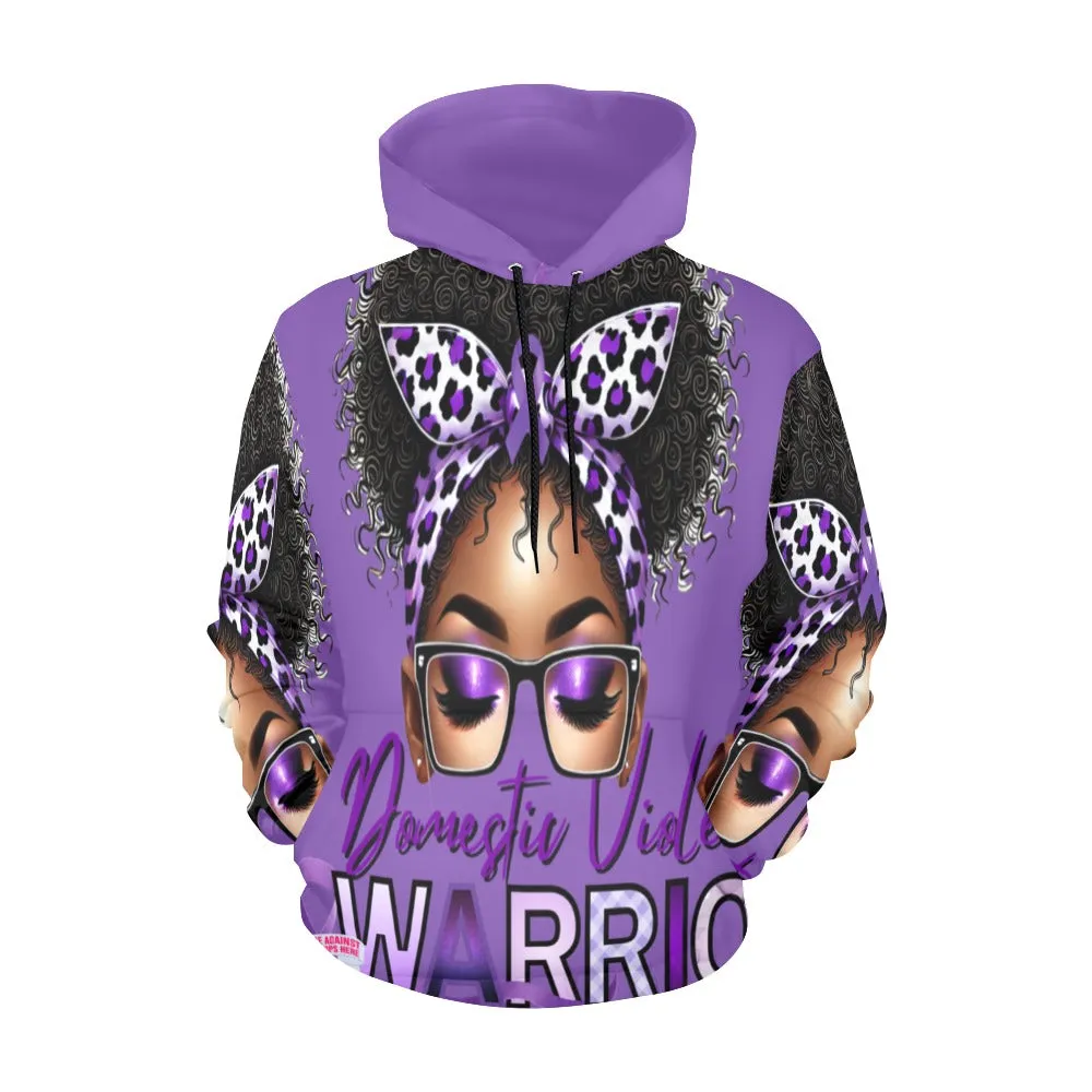 Men's Domestic Violence Awareness Hoodie- Deep Purple