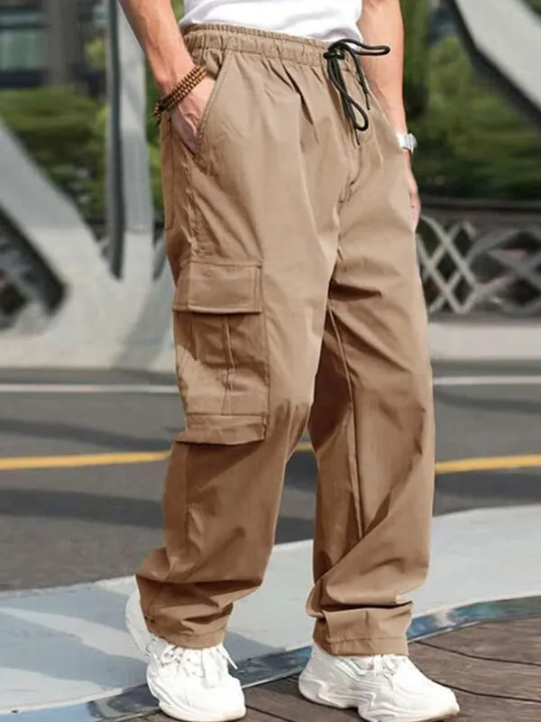 Men's loose straight casual trousers