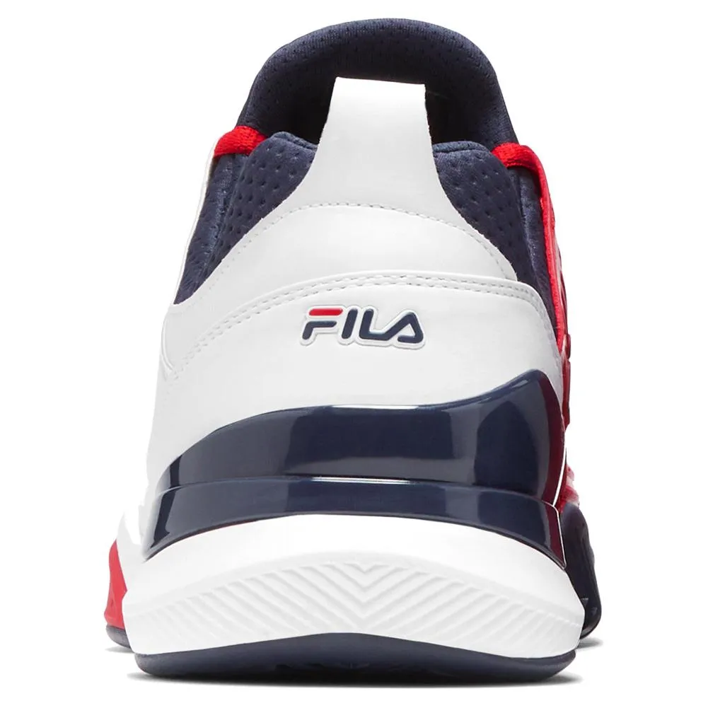 Men's Speedserve Energized Tennis Shoes White and Fila Red