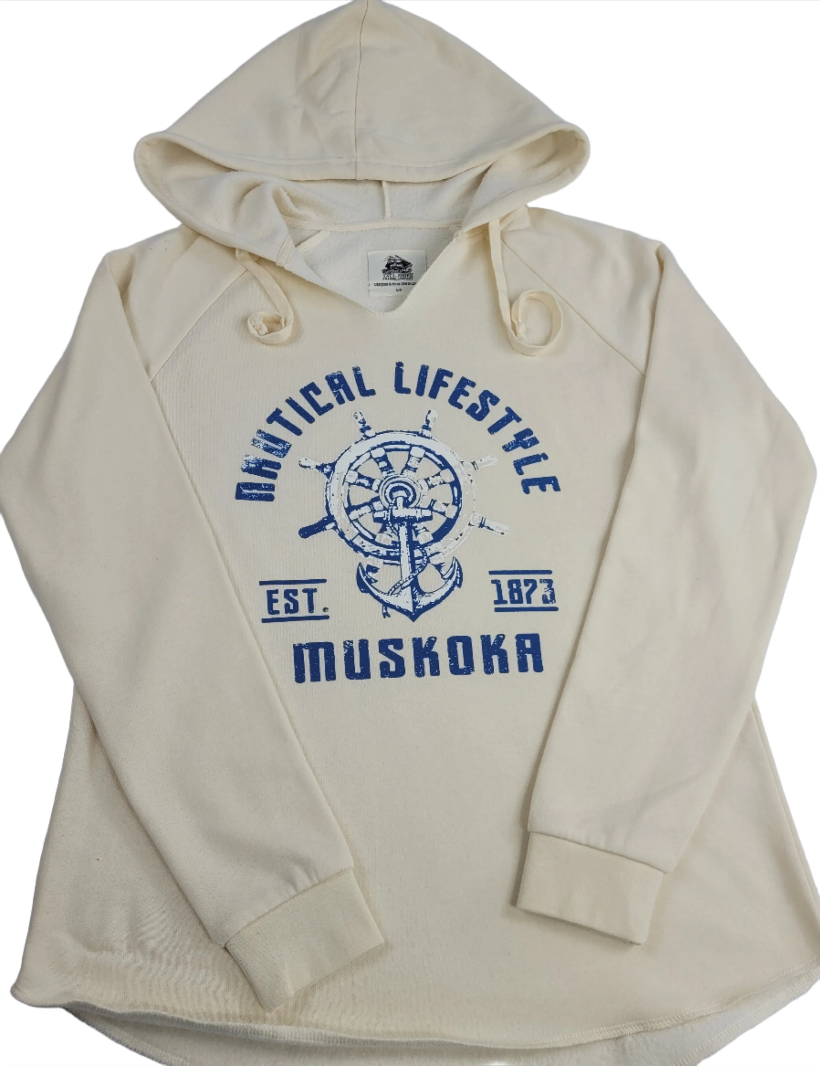 Nautical Muskoka Hoodie in Cream