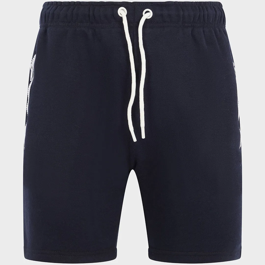 Navy 2 Pocket Zip Shorts