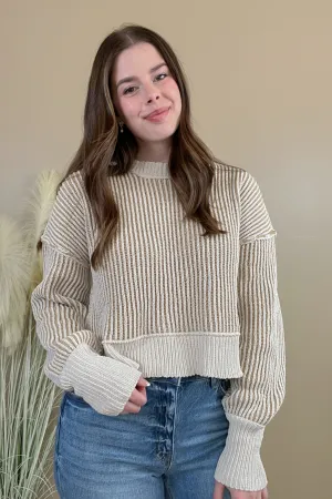 Pumpkin Spice Cutie Ecru Sweater