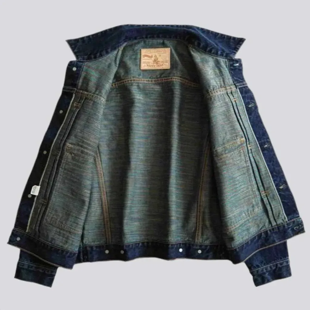 Selvedge men's denim jacket