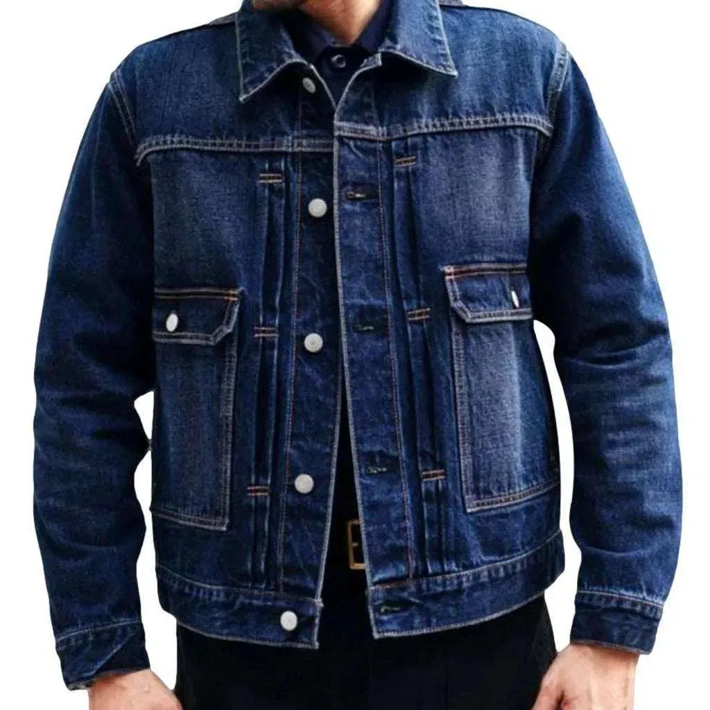 Selvedge men's denim jacket