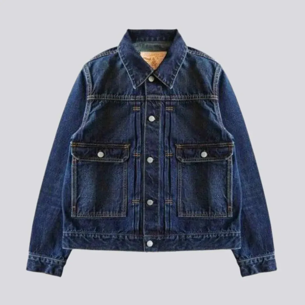 Selvedge men's denim jacket