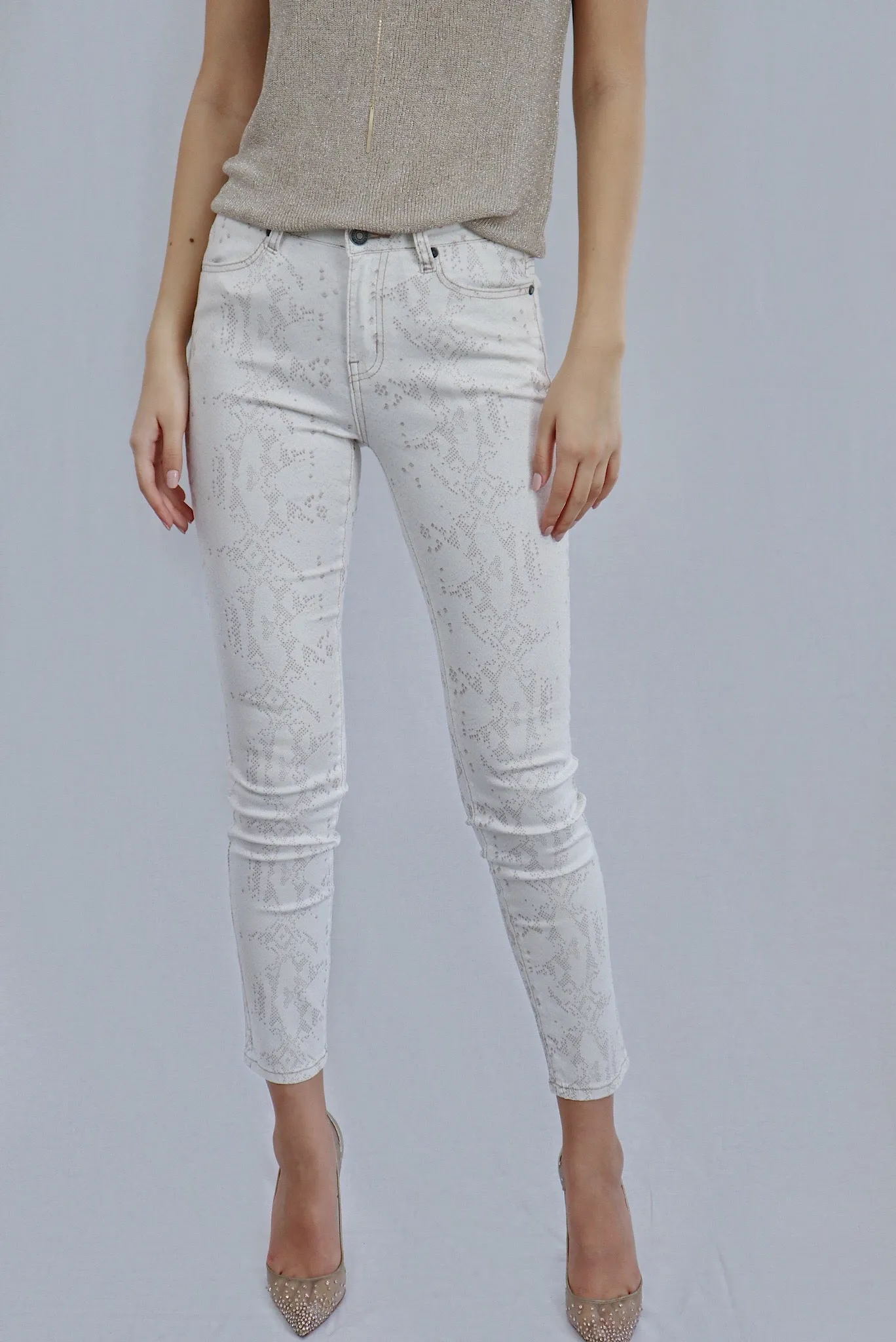 Snakeskin Print Pant