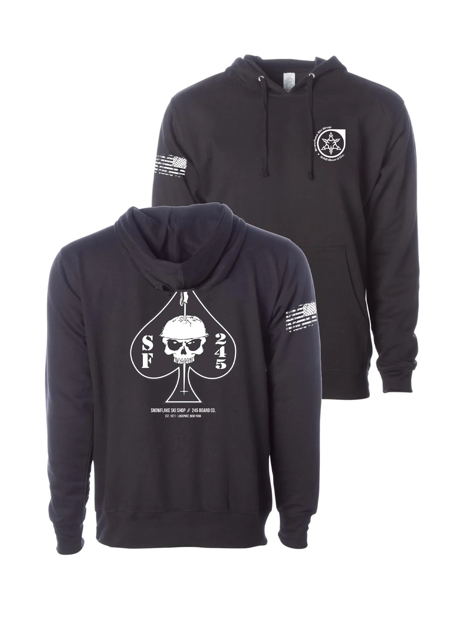 Snowflake 245 Militia Spade Hoodie - Adult