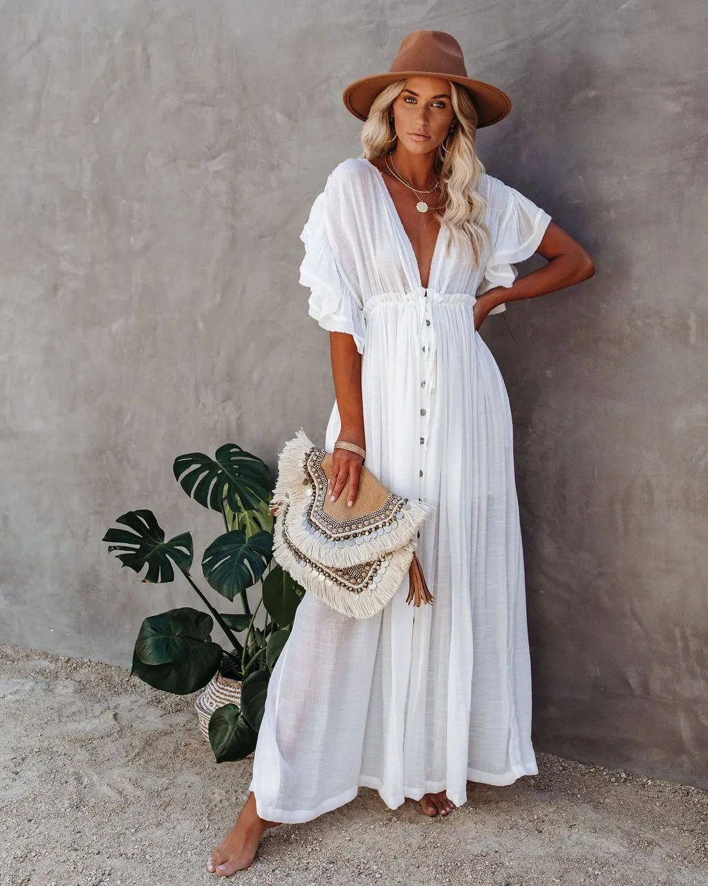 Stay Stylish on the Shore: Women's Casual Tunic Beach Dress for Effortless Summer Chic