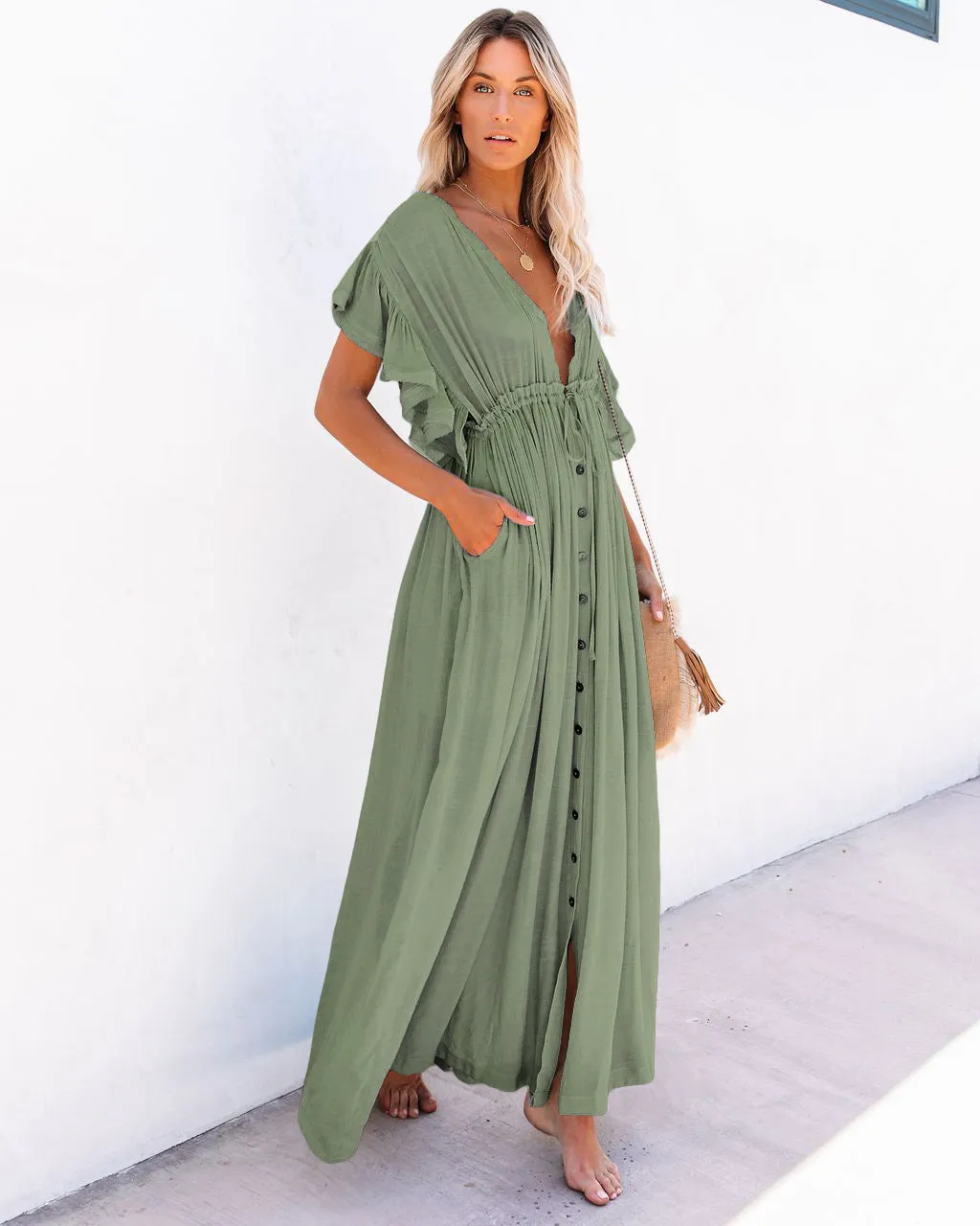 Stay Stylish on the Shore: Women's Casual Tunic Beach Dress for Effortless Summer Chic