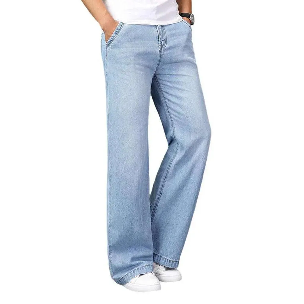 Stylish wide-leg men's jeans